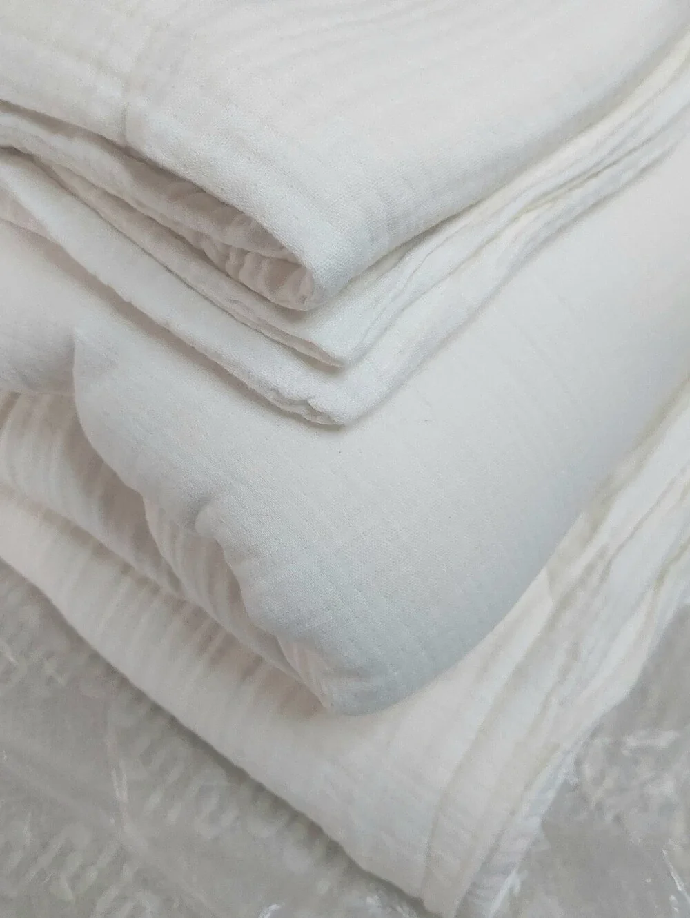 Quince Organic Cotton Airy Gauze Undyed Duvet Cover Set! King/ Cal King (756)